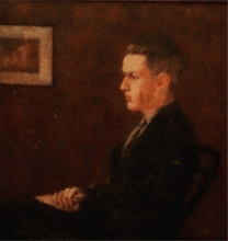 Gladstone_Retrato do Bardo (Gladstone Deane) Óleo sobre tela by Calim (Leônidas Deane)